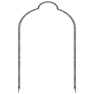 Vidaxl tuinboog 150x34x240 cm ijzer zwart