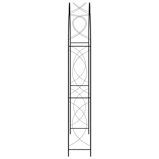 Vidaxl tuinboog 150x34x240 cm ijzer zwart