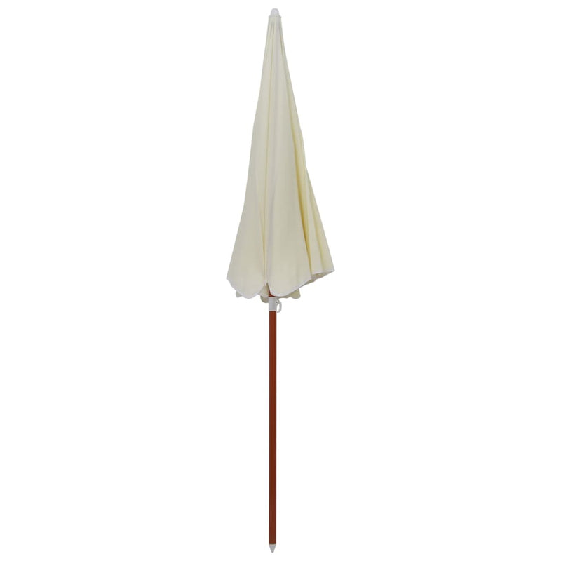 Load image into Gallery viewer, Vidaxl parasol met stalen paal 240 cm zandkleurig
