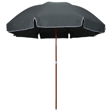 Vidaxl parasol met stalen paal 300 cm antracietkleurig