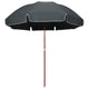 Vidaxl parasol met stalen paal 300 cm antracietkleurig
