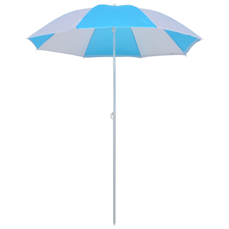 Load image into Gallery viewer, VidaXL Strandparasol -tent 180 cm stof blauw en wit
