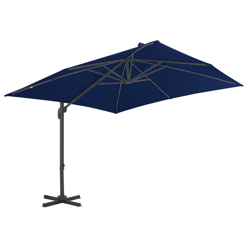 Load image into Gallery viewer, Vidaxl zweefparasol met aluminium paal 3x3 m azuurblauw
