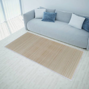 Vidaxl tapijten 2 st rechthoekig 120x180 cm bamboe natuurlijk