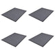 Vidaxl deurmatten 4 st 90x60 cm pvc grijs