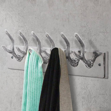 Vidaxl kapstokken 4 st aluminium zilverkleurig