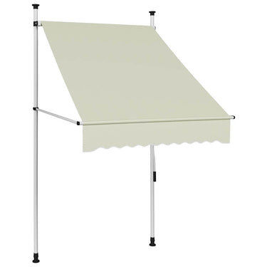 Vidaxl luifel handmatig uittrekbaar 100 cm crème