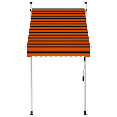 Vidaxl luifel handmatig uittrekbaar 100 cm oranje en bruin