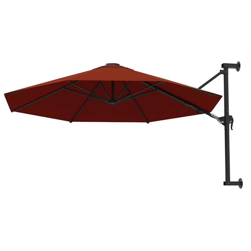Load image into Gallery viewer, Vidaxl wandparasol met metalen paal 300 cm terracottakleurig
