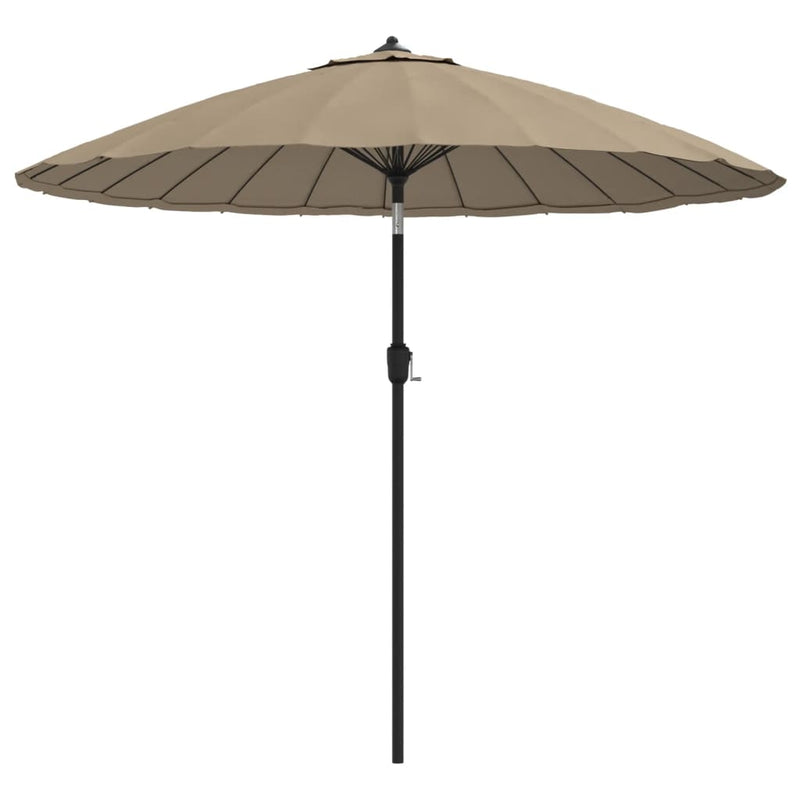 Load image into Gallery viewer, VidaXL Parasol met aluminium paal 270 cm taupe
