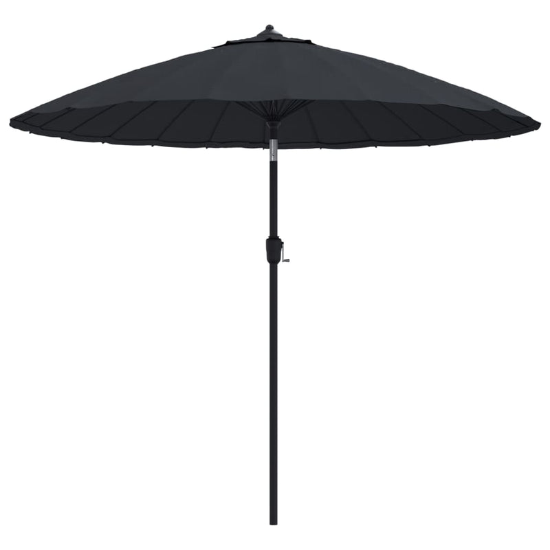 Load image into Gallery viewer, VidaXL Parasol met aluminium paal 270 cm zwart
