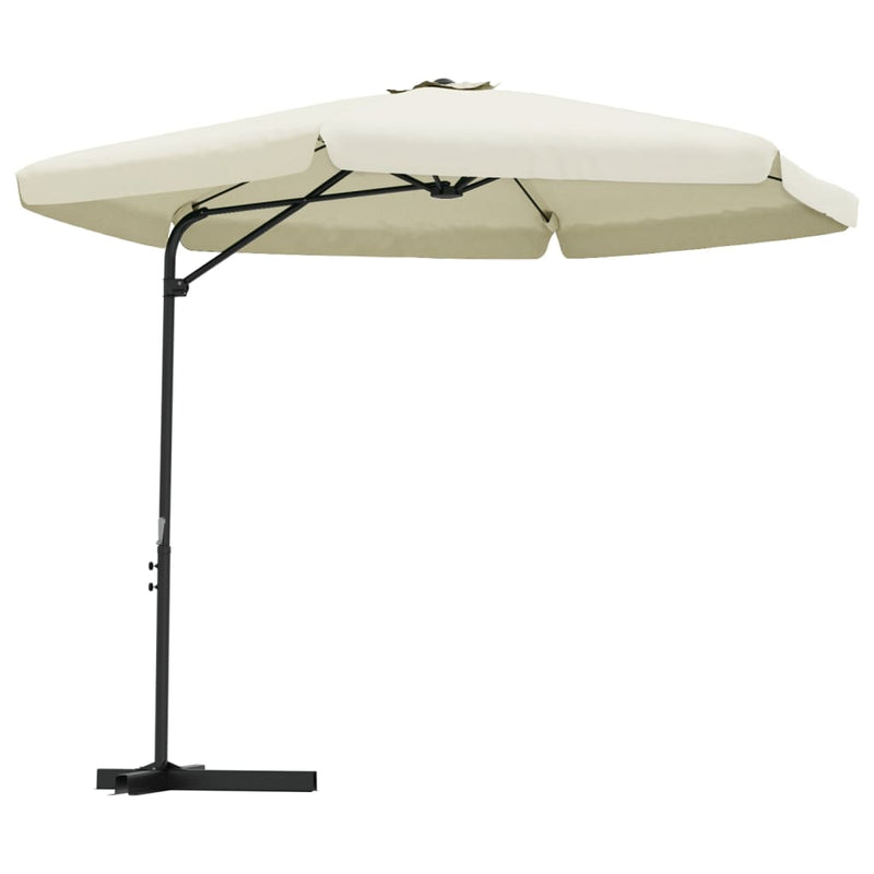 Load image into Gallery viewer, VidaXL Parasol met stalen paal 300 cm zandwit
