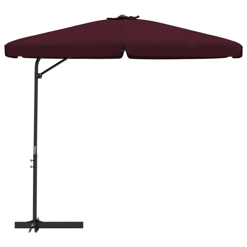 Load image into Gallery viewer, Vidaxl parasol met stalen paal 300 cm bordeauxrood
