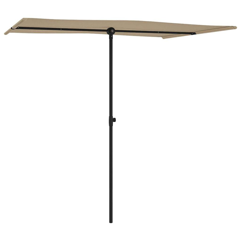 Load image into Gallery viewer, Vidaxl parasol met aluminium paal 2x1,5 m taupe
