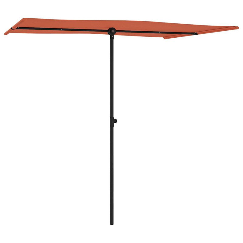 Load image into Gallery viewer, Vidaxl parasol met aluminium paal 2x1,5 m terracottakleurig
