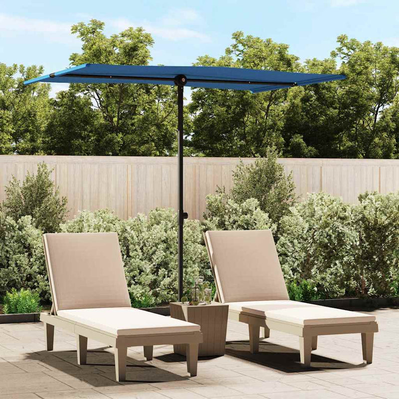 Load image into Gallery viewer, Vidaxl parasol met aluminium paal 2x1,5 m azuurblauw
