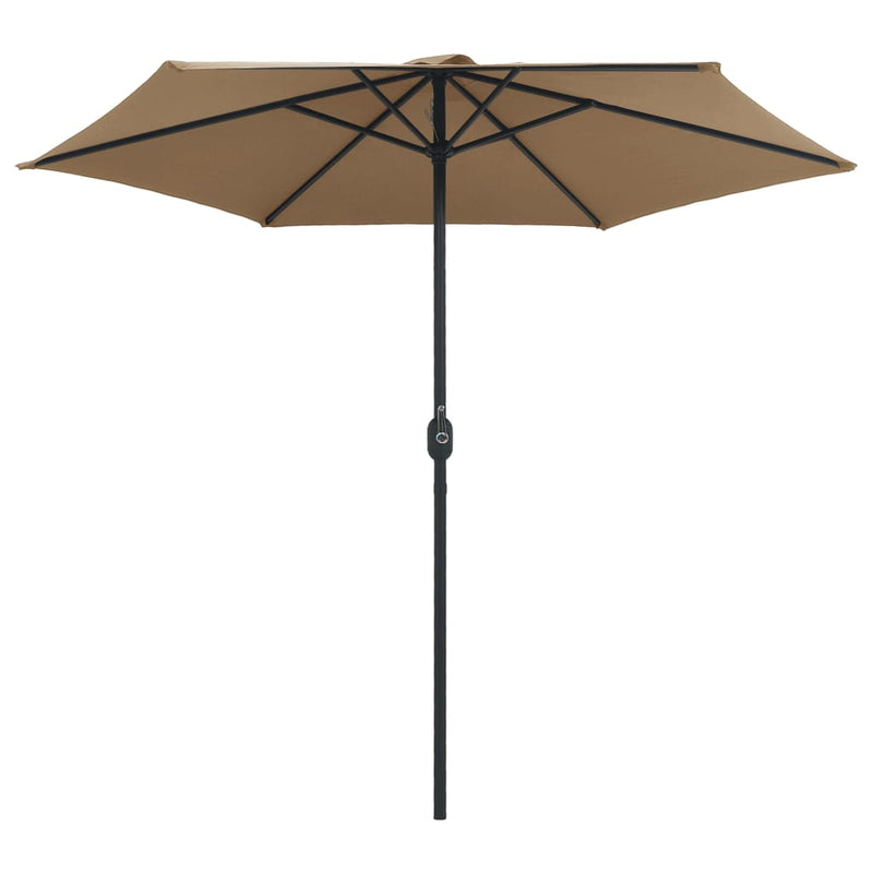 Load image into Gallery viewer, Vidaxl parasol met aluminium paal 270x246 cm taupe
