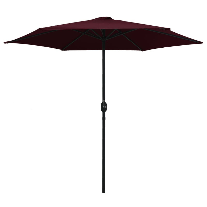 Load image into Gallery viewer, Vidaxl parasol met aluminium paal 270x246 cm bordeauxrood
