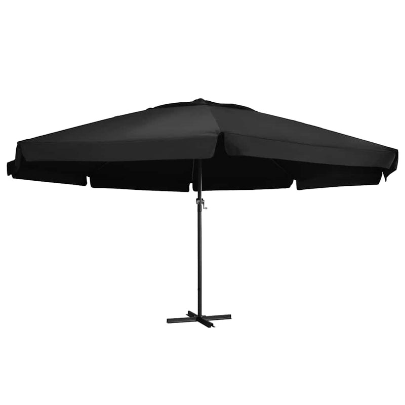ギャラリービューアに画像をロードする, Vidaxl parasol met aluminium paal 500 cm zwart
