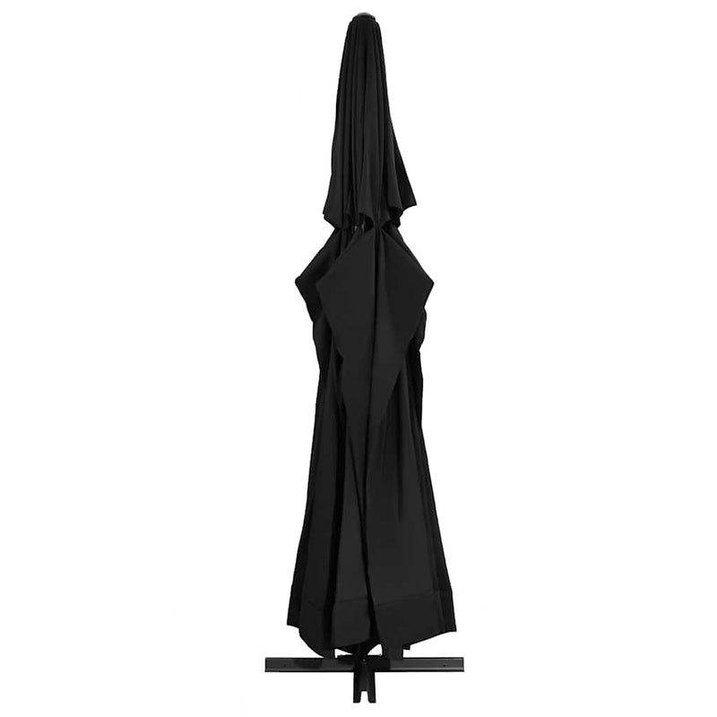 ギャラリービューアに画像をロードする, Vidaxl parasol met aluminium paal 500 cm zwart
