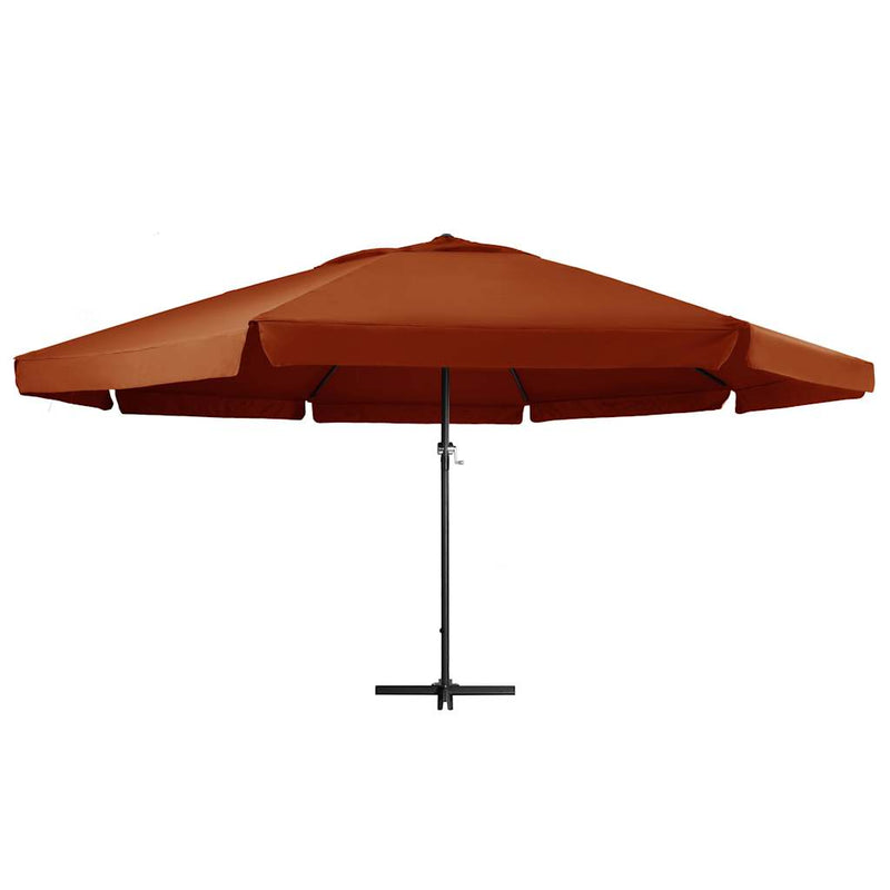 Load image into Gallery viewer, Vidaxl parasol met aluminium paal 600 cm terracottakleurig
