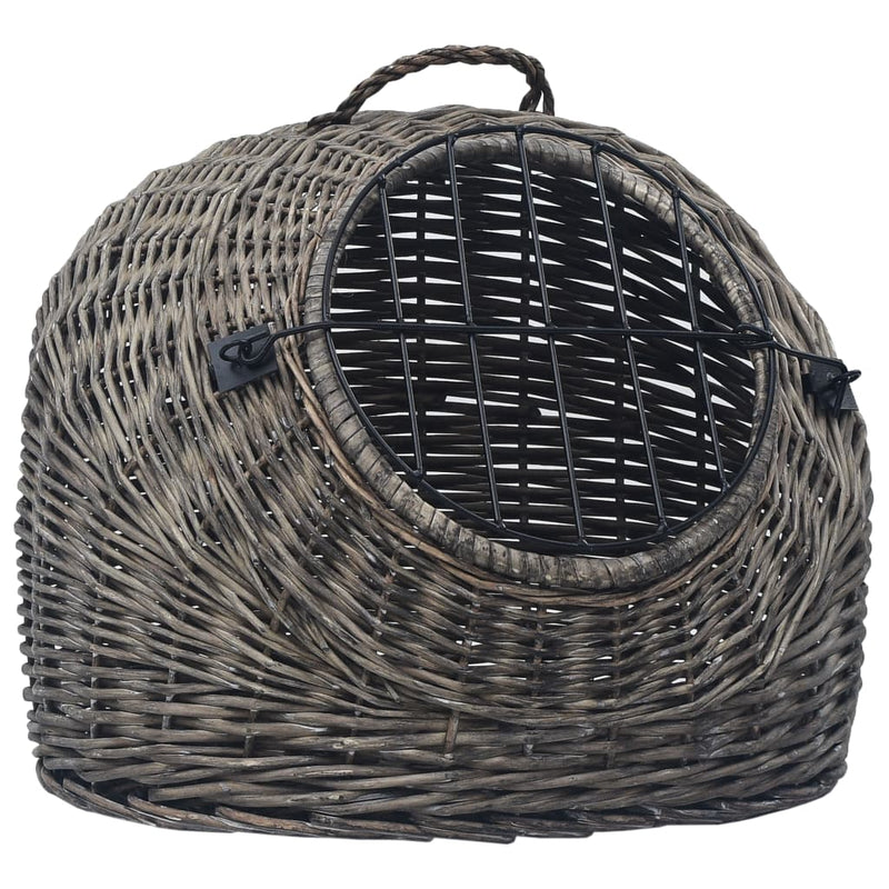 Load image into Gallery viewer, Vidaxl kattendrager 50x42x40 cm natuurlijk wilgenhout grijs
