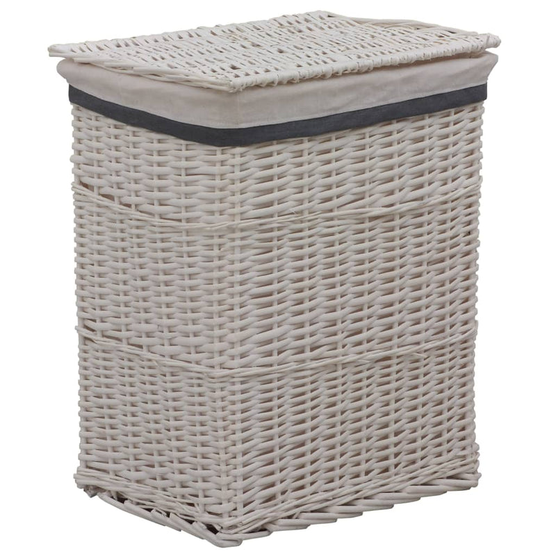 Load image into Gallery viewer, Vidaxl wasmand wilgen wit
