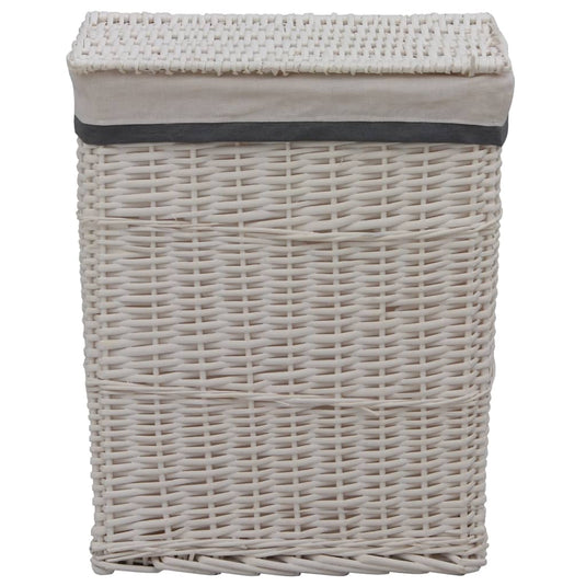 Vidaxl wasmand wilgen wit