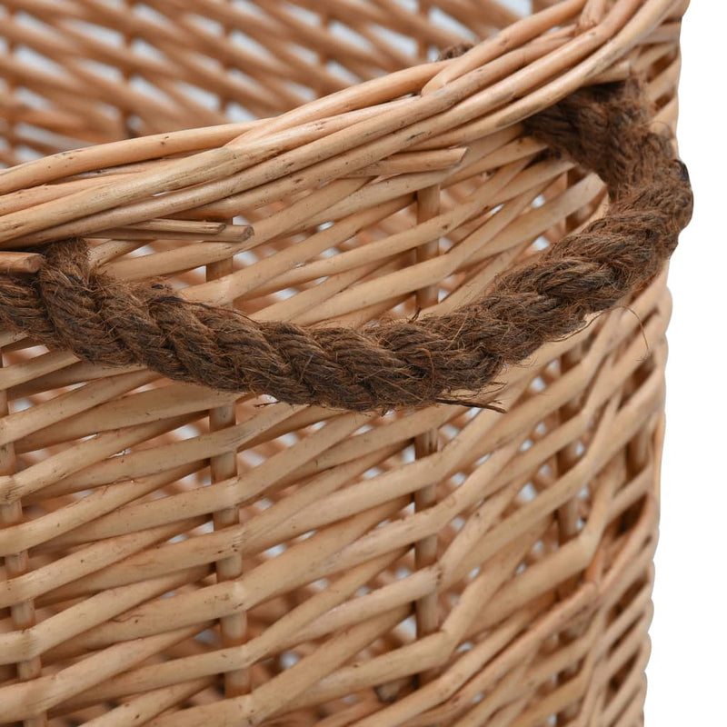 Load image into Gallery viewer, Vidaxl houtmand met handvatten 78x54x34 cm natuurlijk wilgenhout
