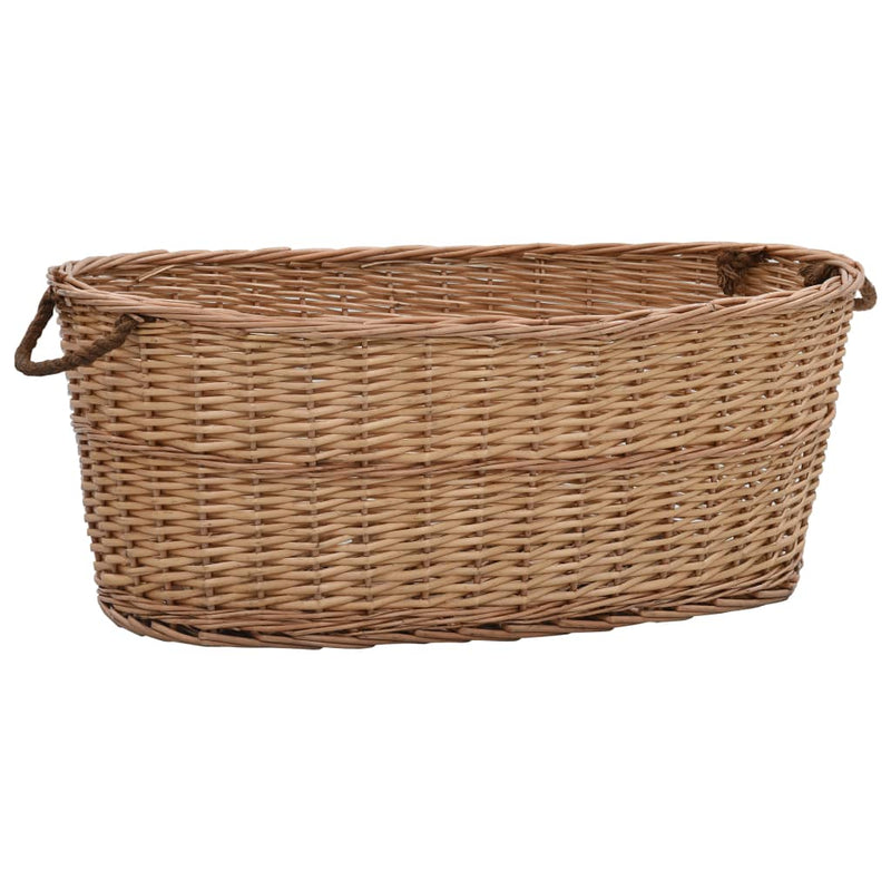 Load image into Gallery viewer, Vidaxl houtmand met handvatten 88x57x34 cm natuurlijk wilgenhout
