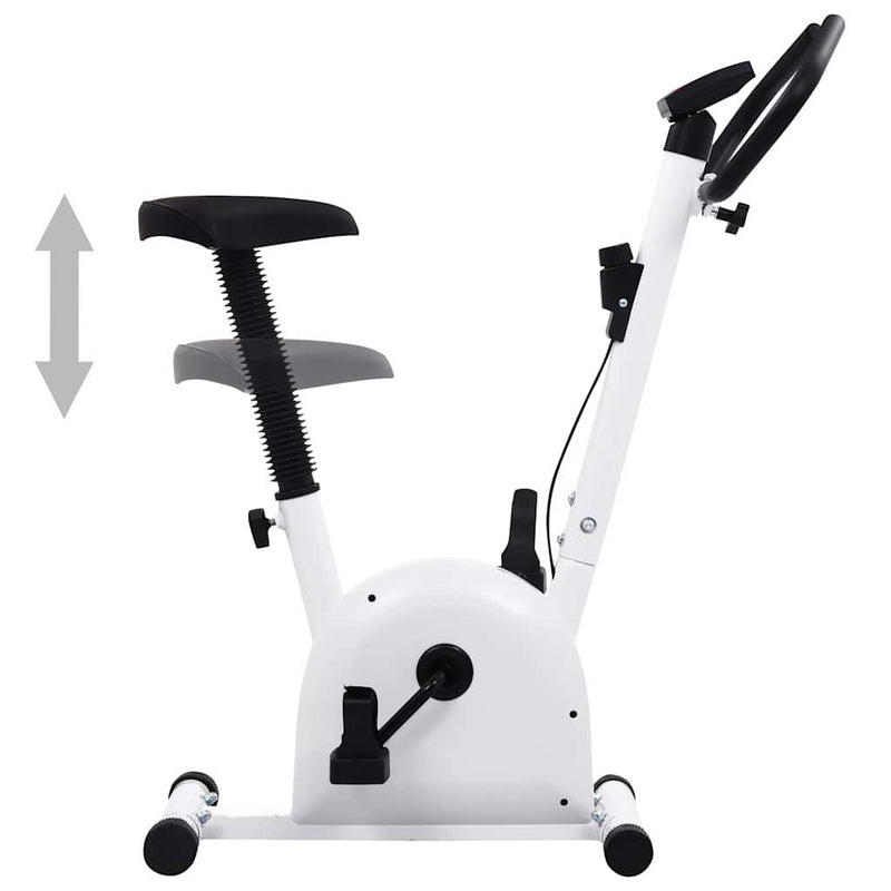 Load image into Gallery viewer, Vidaxl hometrainer met bandweerstand wit
