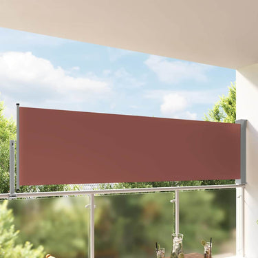 Vidaxl tuinscherm uittrekbaar 100x300 cm bruin