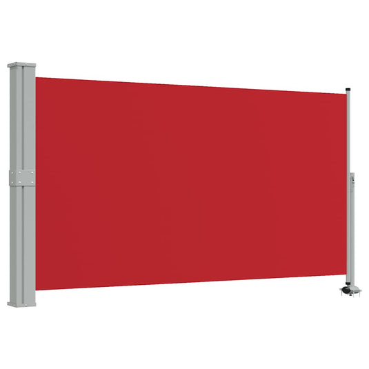 Vidaxl tuinscherm uittrekbaar 140x300 cm rood