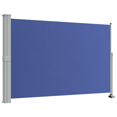 Vidaxl tuinscherm uittrekbaar 160x300 cm blauw