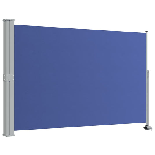 Vidaxl tuinscherm uittrekbaar 160x300 cm blauw