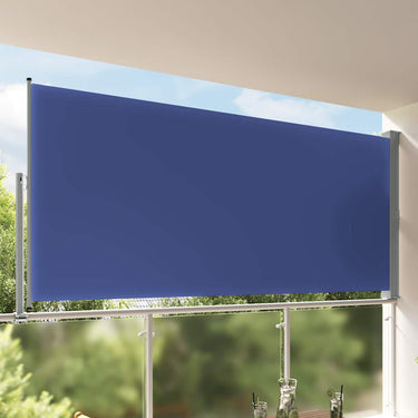 Vidaxl tuinscherm uittrekbaar 160x300 cm blauw