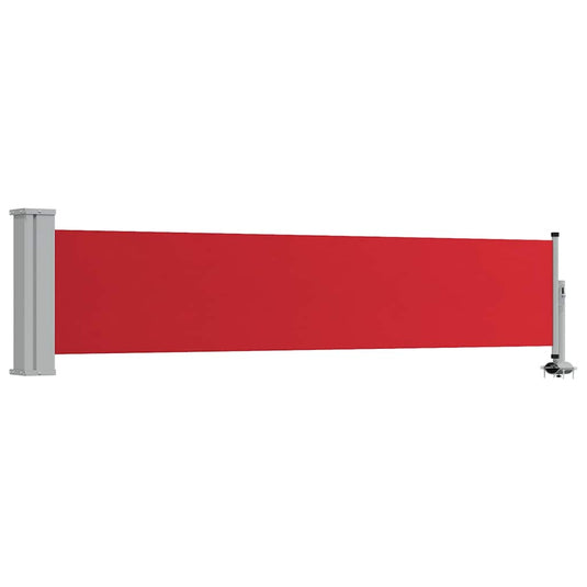 Vidaxl tuinscherm uittrekbaar 60x300 cm rood