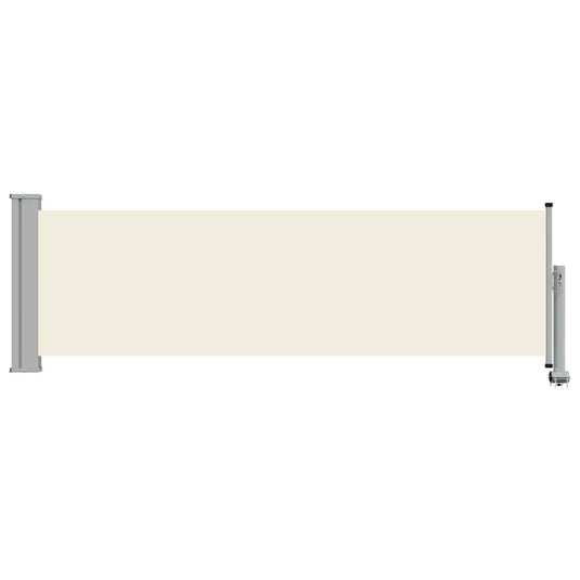 Vidaxl tuinscherm uittrekbaar 80x300 cm crèmekleurig