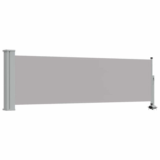 Vidaxl tuinscherm uittrekbaar 80x300 cm grijs