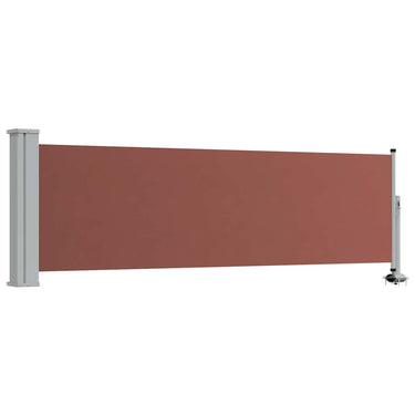 Vidaxl tuinscherm uittrekbaar 80x300 cm bruin