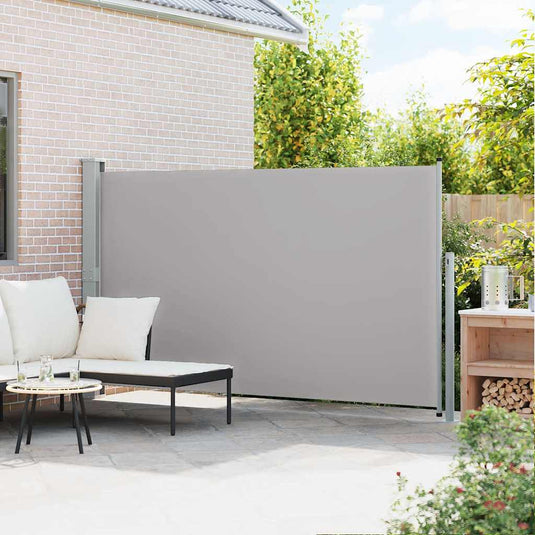 Vidaxl tuinscherm uittrekbaar 170x300 cm grijs