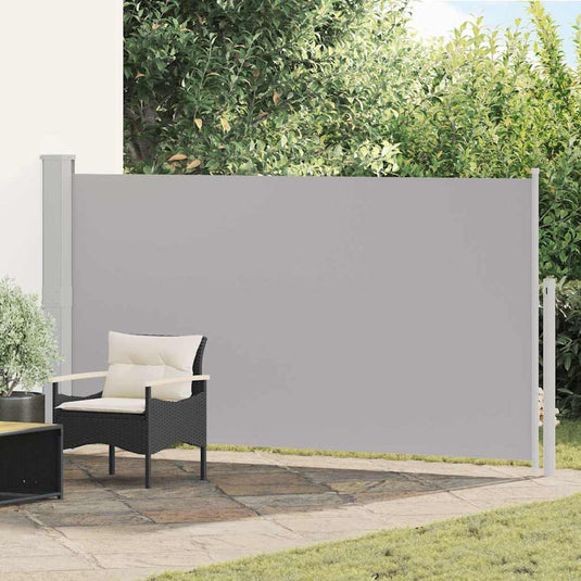 Vidaxl tuinscherm uittrekbaar 170x300 cm grijs
