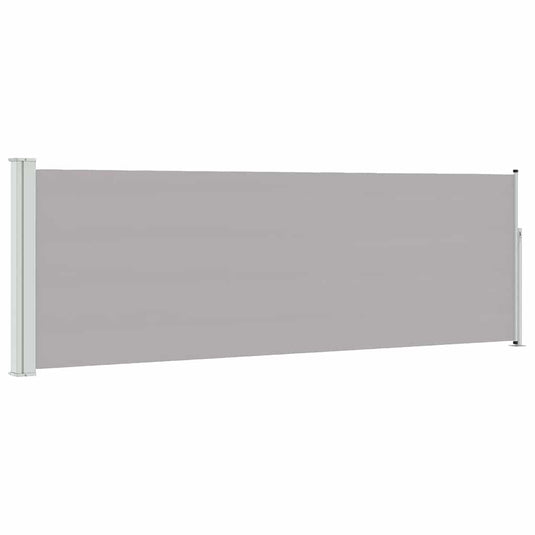 Vidaxl tuinscherm uittrekbaar 100x300 cm grijs