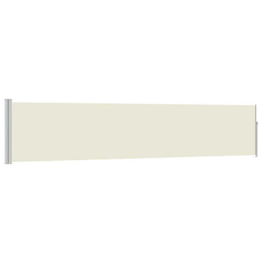 Vidaxl tuinscherm uittrekbaar 100x500 cm crème