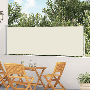 Vidaxl tuinscherm uittrekbaar 100x500 cm crème