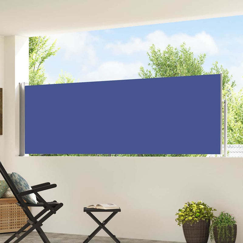 ギャラリービューアに画像をロードする, Vidaxl tuinscherm uittrekbaar 100x500 cm blauw
