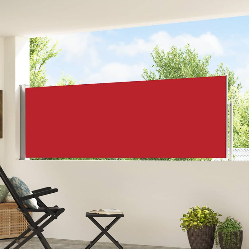 Load image into Gallery viewer, Vidaxl tuinscherm uittrekbaar 100x500 cm rood
