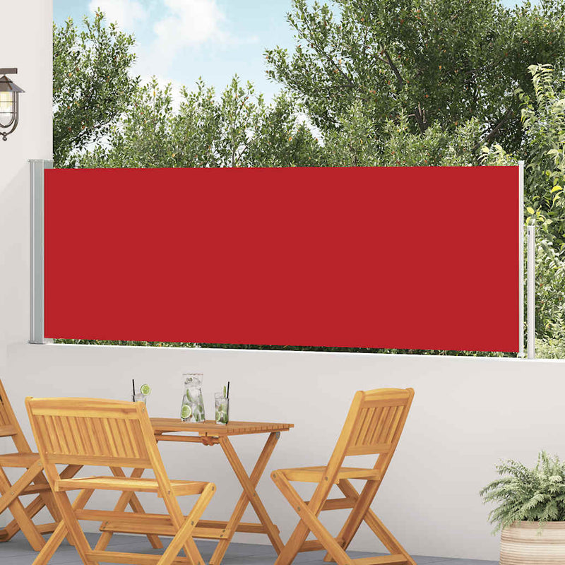 Load image into Gallery viewer, Vidaxl tuinscherm uittrekbaar 100x500 cm rood
