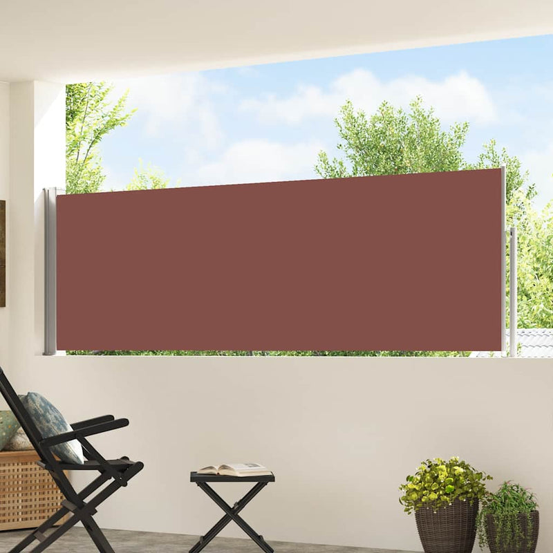 Load image into Gallery viewer, Vidaxl tuinscherm uittrekbaar 100x500 cm bruin
