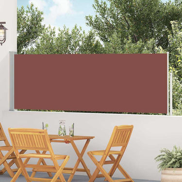 Vidaxl tuinscherm uittrekbaar 100x500 cm bruin